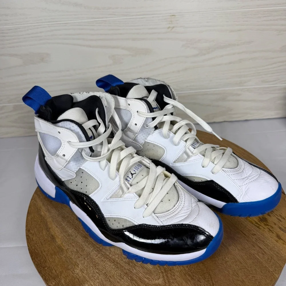 Jordan Jumpman Two Trey Concord Royal White Black Blue DO1925-140 Mens Size 12